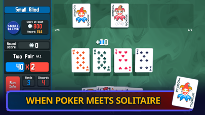Balatro+ gameplay, from the App Store